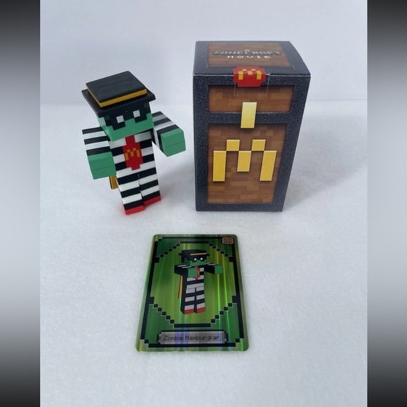 McDonald's Minecraft Zombie Hamburglar Figure with Card - Picture 1 of 1